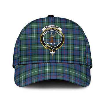 Davidson of Tulloch Tartan Classic Cap with Family Crest