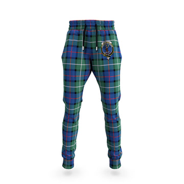 Davidson of Tulloch Tartan Joggers Pants with Family Crest