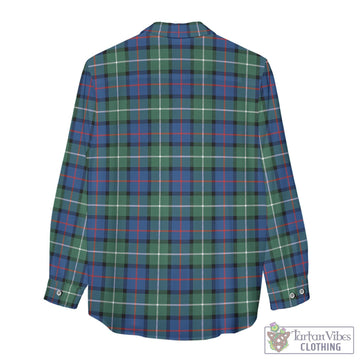 Davidson of Tulloch Tartan Womens Casual Shirt with Family Crest