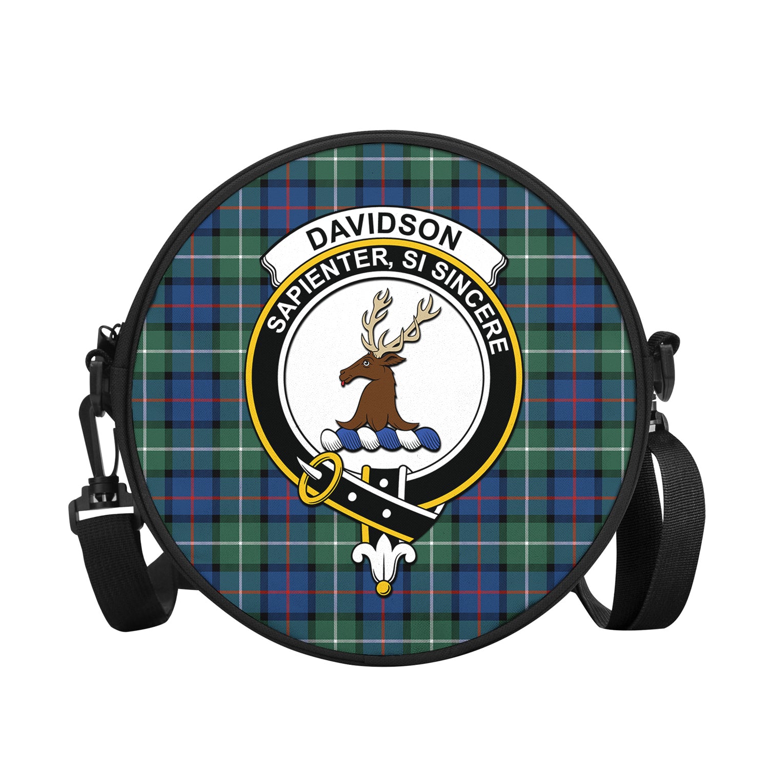 davidson-of-tulloch-tartan-round-satchel-bags-with-family-crest