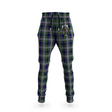 Davidson of Tulloch Dress Tartan Joggers Pants with Family Crest