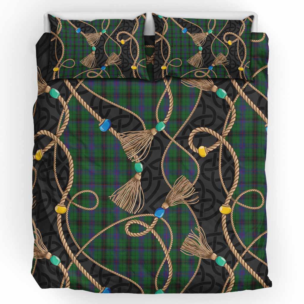 Davidson Scottish Tartan Twisted Ropes Stylized Bedding Set UK Bedding Set UK King 91*87 inch - Tartan Vibes Clothing