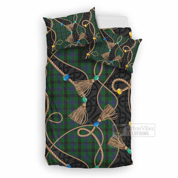 Davidson Scottish Tartan Twisted Ropes Stylized Bedding Set UK Bedding Set UK Double 79*79 inch - Tartan Vibes Clothing