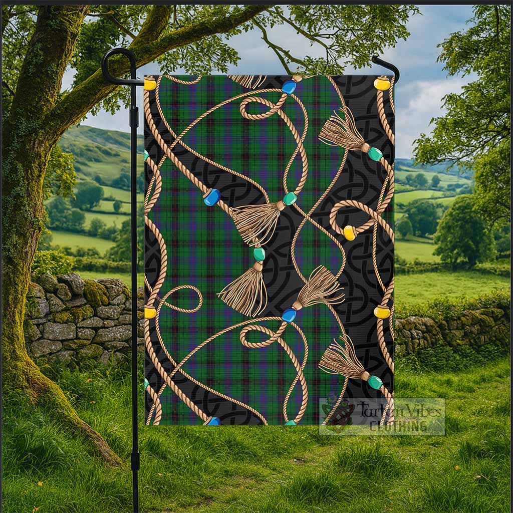 Davidson Scottish Tartan Twisted Ropes Stylized Garden Flag - Tartan Vibes Clothing