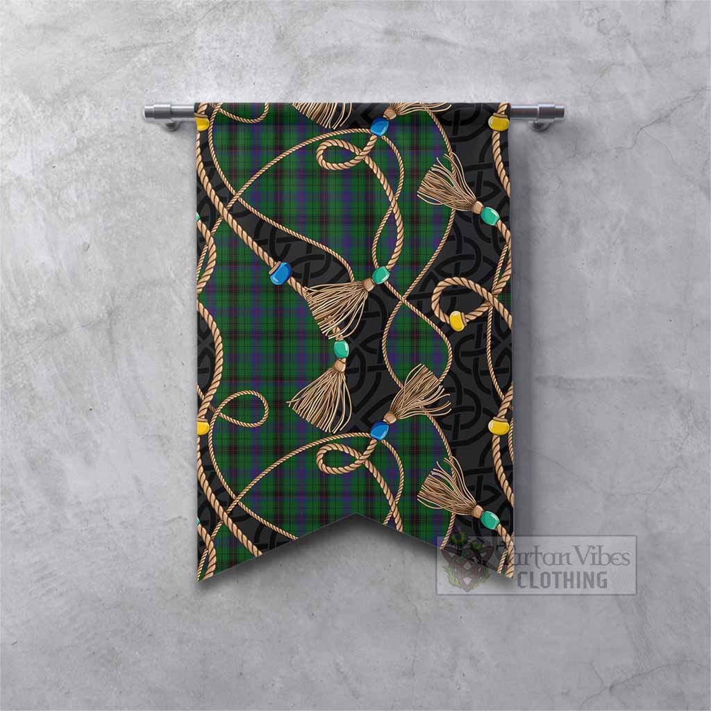Davidson Scottish Tartan Twisted Ropes Stylized Gonfalon Fishtail - Tartan Vibes Clothing