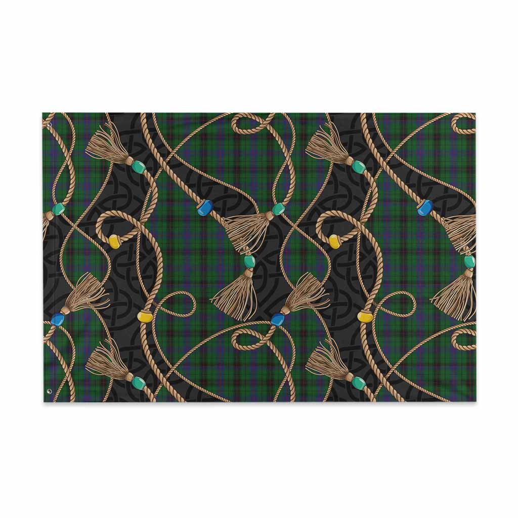 Davidson Scottish Tartan Twisted Ropes Stylized House Flag 48*72 inch (120*180 cm) - Tartan Vibes Clothing