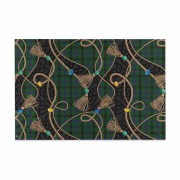 Davidson Scottish Tartan Twisted Ropes Stylized House Flag 48*72 inch (120*180 cm) - Tartan Vibes Clothing