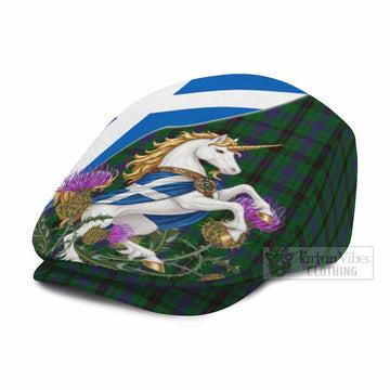 Davidson Scottish Tartan Unicorn Heritage Flat Cap, Jeff Cap