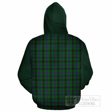 Davidson Tartan Accent Cotton Hoodie with Family Crest