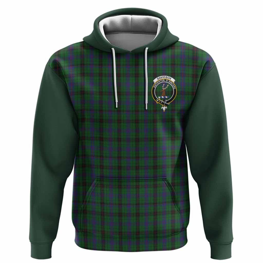Davidson Tartan Accent Hoodie with Family Crest