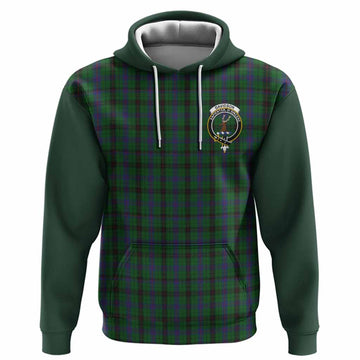 Davidson Tartan Accent Hoodie with Family Crest
