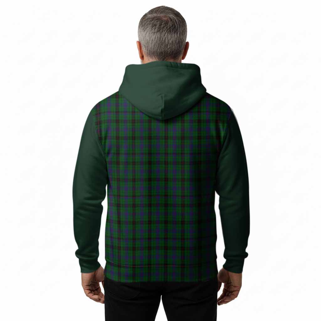Davidson Tartan Accent Hoodie with Family Crest