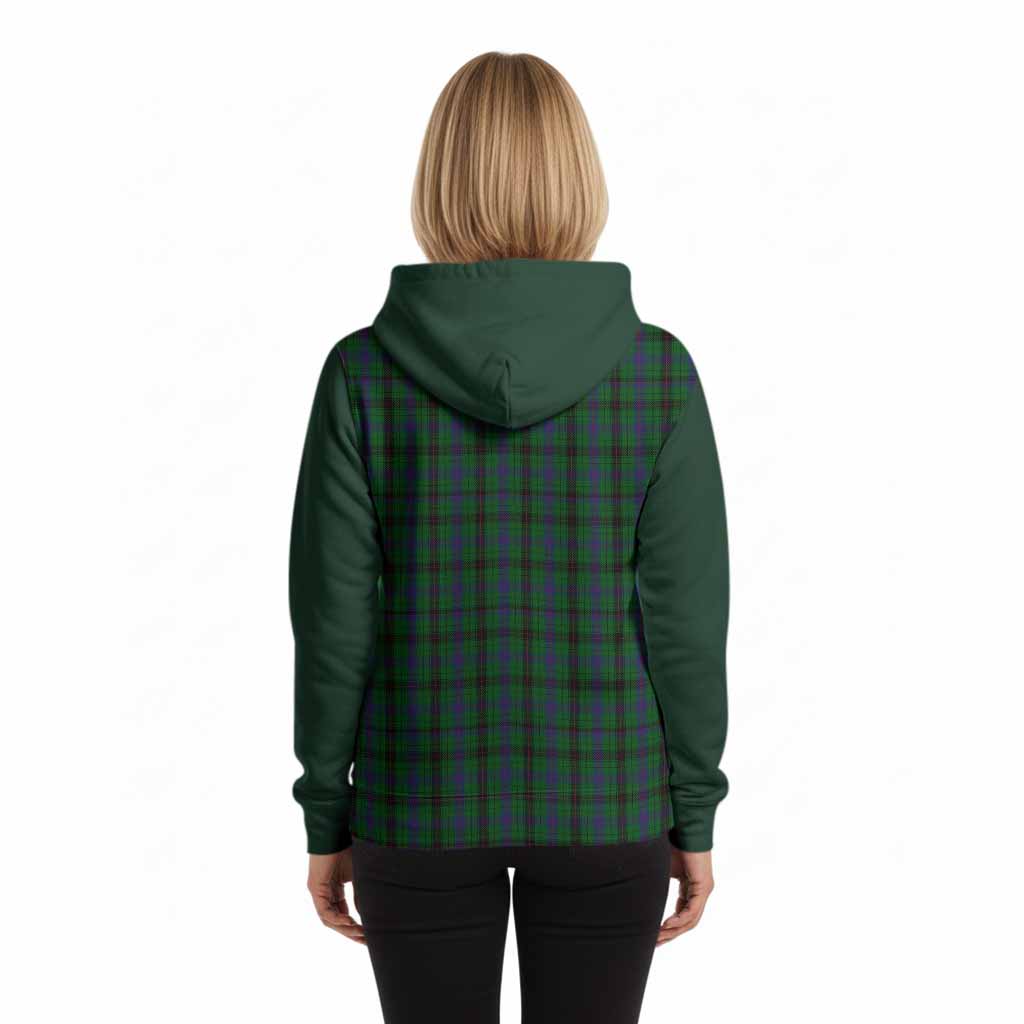 Davidson Tartan Accent Hoodie with Family Crest
