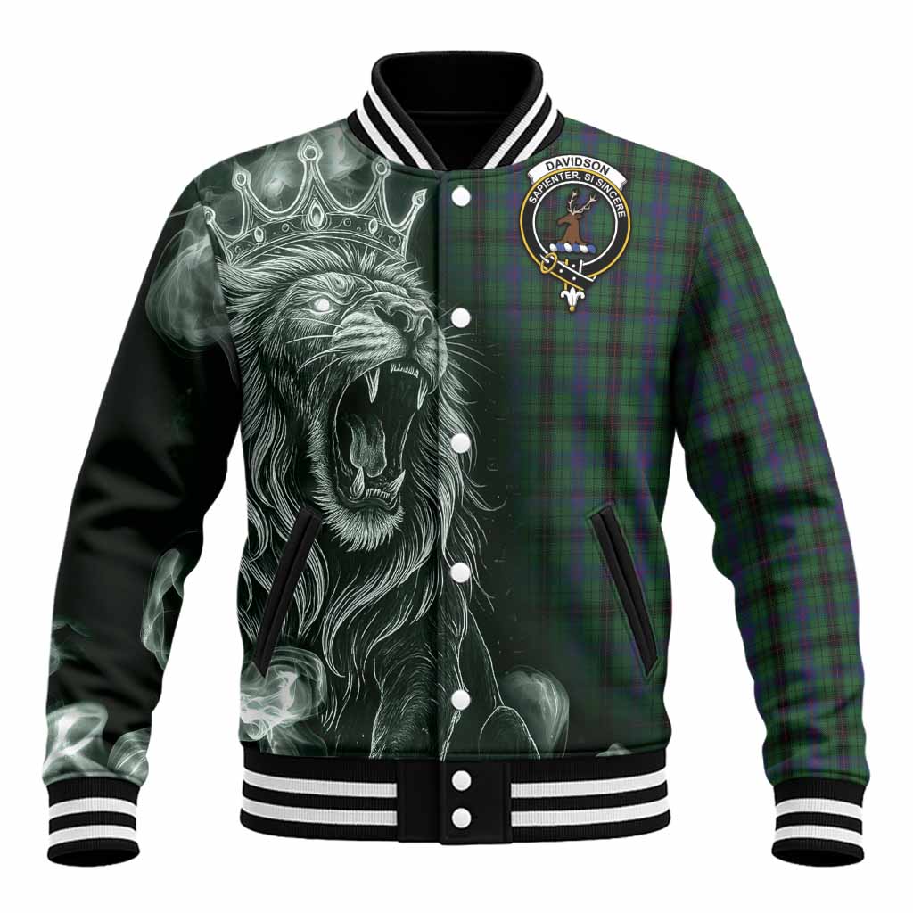 Davidson Tartan Baseball Jacket Roaring Lion Heritage