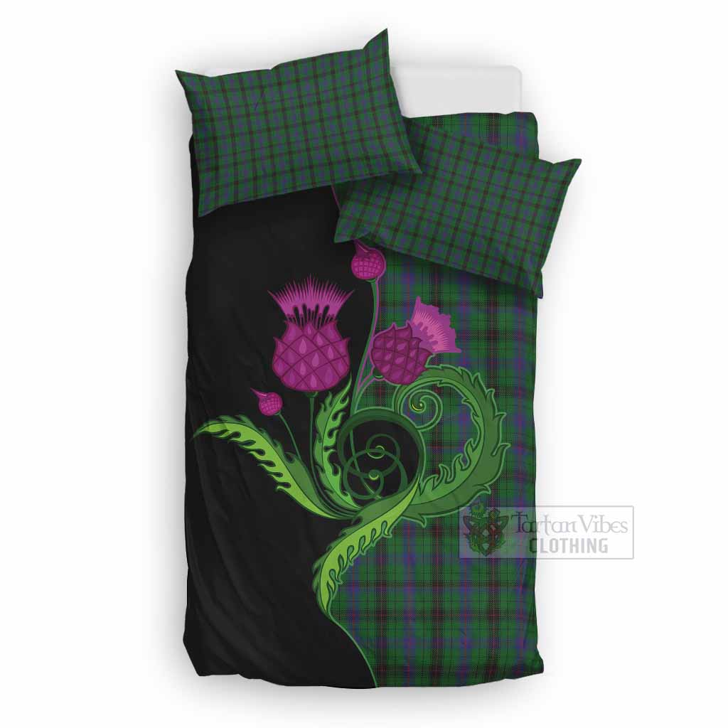 Davidson Tartan Bedding Set Traditional Scottish Thistle UK Bedding Set UK Double 79*79 inch - Tartan Vibes Clothing