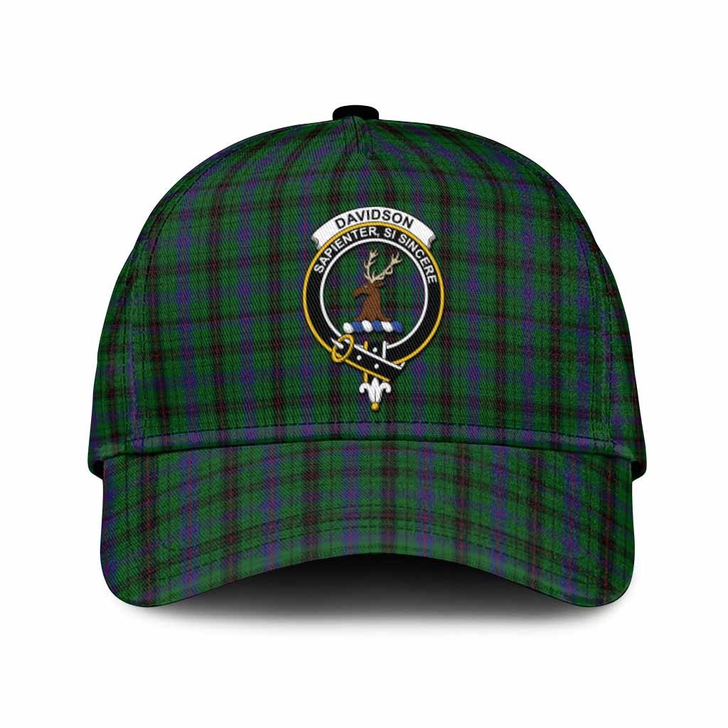 Davidson Tartan Classic Cap with Family Crest