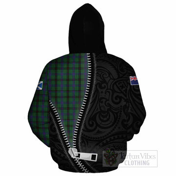 Davidson Tartan Cotton Hoodie New Zealand Pattern Unique Zipper Stylized