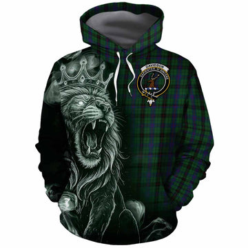 Davidson Tartan Cotton Hoodie Roaring Lion Heritage