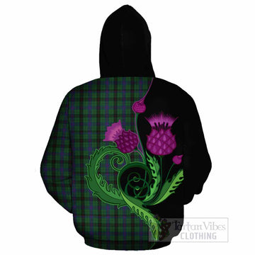Davidson Tartan Cotton Hoodie Traditional Scottish Thistle