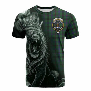 Davidson Tartan Cotton T-shirt Roaring Lion Heritage