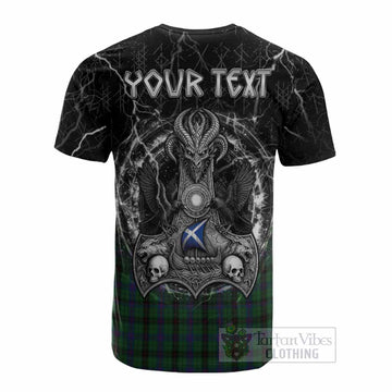 Davidson Tartan Crest Cotton T-shirt Celtic Odin's Raven Legacy