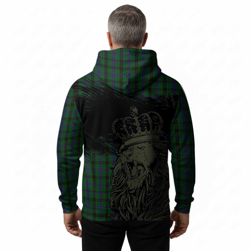 Davidson Tartan Crest Hoodie Crowned Lion Heritage Style