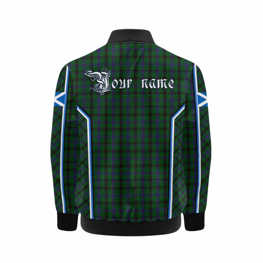 Davidson Tartan Crest Kid Bomber Jacket Scotland Coat of Arm Flag Style - Tartan Vibes Clothing