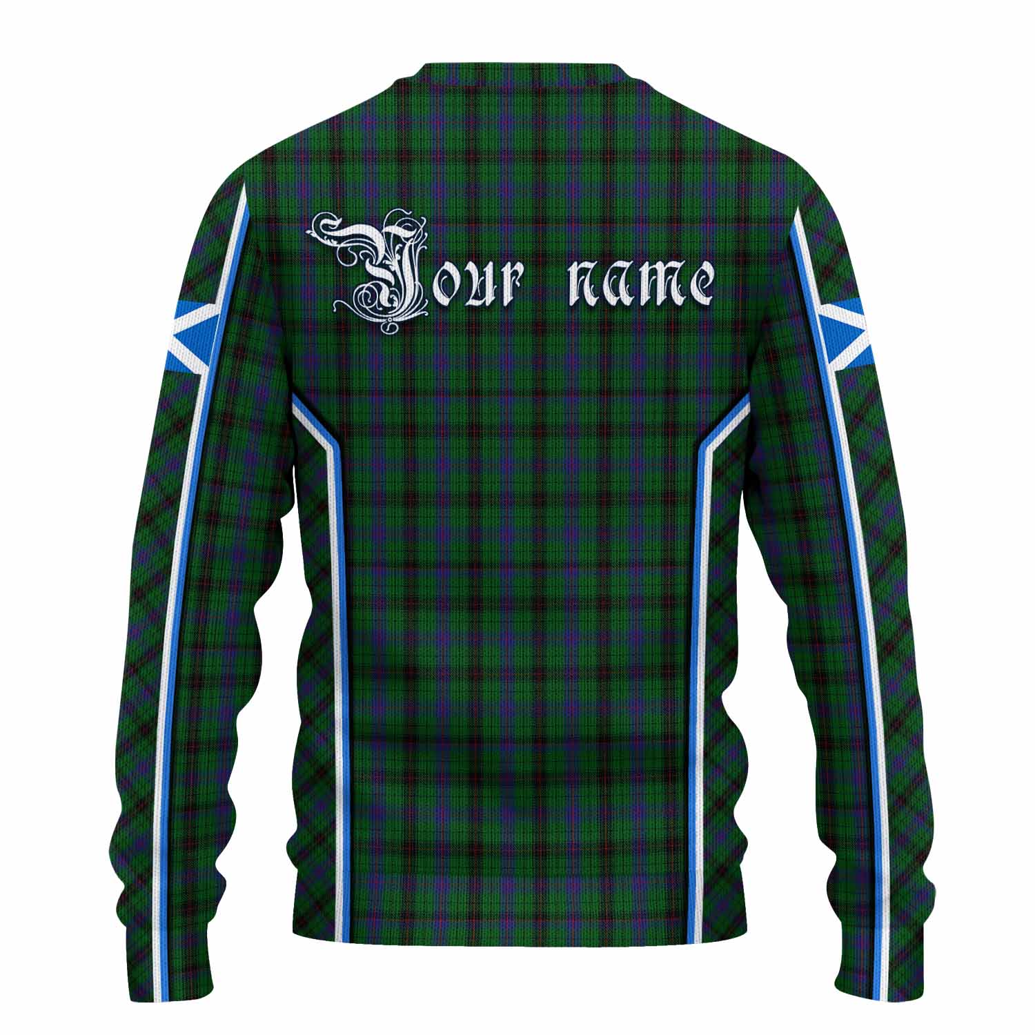 Davidson Tartan Crest Knitted Sweater Scotland Coat of Arm Flag Style - Tartan Vibes Clothing