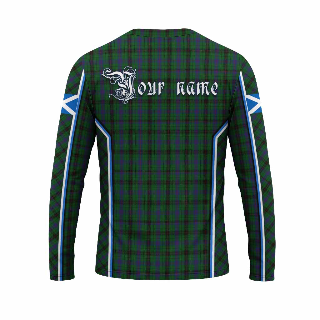 Davidson Tartan Crest Long Sleeve T-Shirt Scotland Coat of Arm Flag Style - Tartan Vibes Clothing