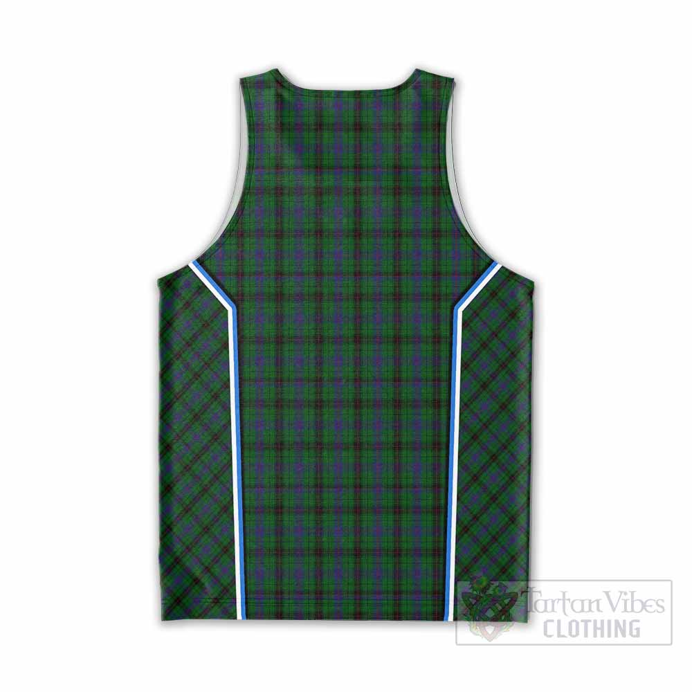 Davidson Tartan Crest Men Tank Top Scotland Coat of Arm Flag Style - Tartan Vibes Clothing
