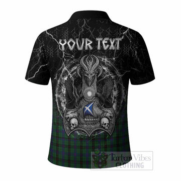 Davidson Tartan Crest Polo Shirt Celtic Odin's Raven Legacy