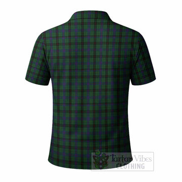 Davidson Tartan Crest Polo Shirt Ferocious Lion Style