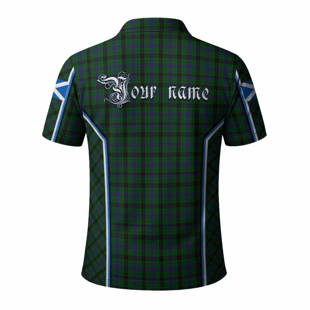 Davidson Tartan Crest Polo Shirt Scotland Coat of Arm Flag Style - Tartan Vibes Clothing