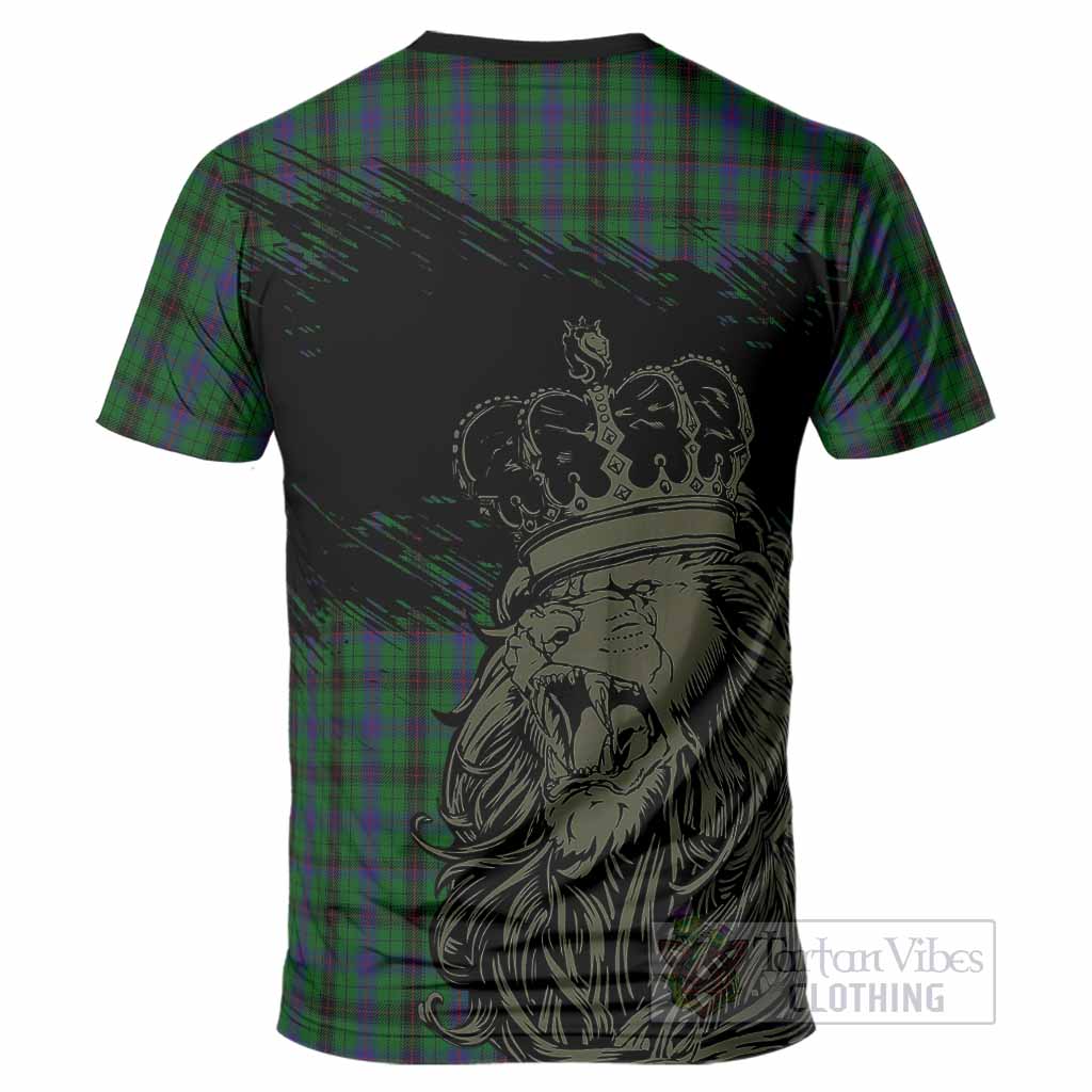 Davidson Tartan Crest T-Shirt Crowned Lion Heritage Style