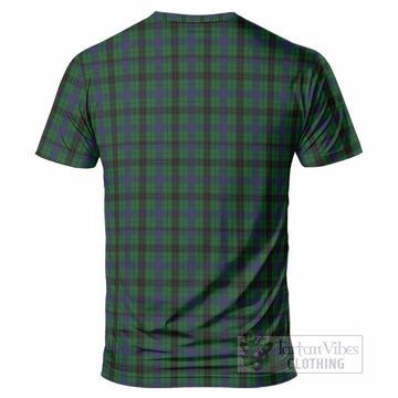 Davidson Tartan Crest T-Shirt Ferocious Lion Style