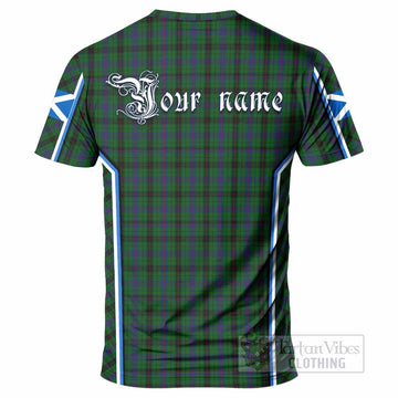 Davidson Tartan Crest T-shirt Scotland Coat of Arm Flag Style - Tartan Vibes Clothing