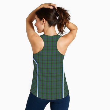 Davidson Tartan Crest Women Racerback Tanks Scotland Coat of Arm Flag Style - Tartan Vibes Clothing