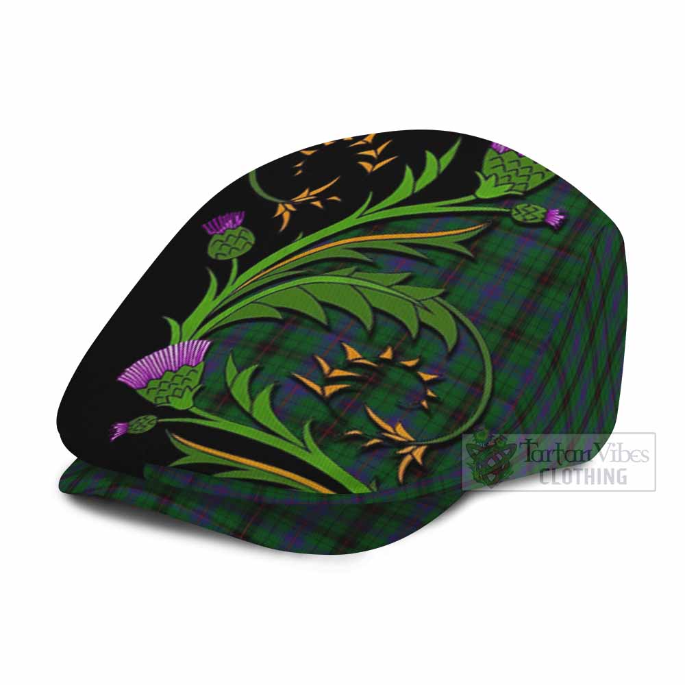 Davidson Tartan Flat Cap, Jeff Cap Scottish Thistle Pride Heritage Art - Tartan Vibes Clothing