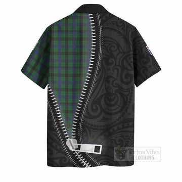 Davidson Tartan Hawaiian Shirt New Zealand Pattern Unique Zipper Stylized