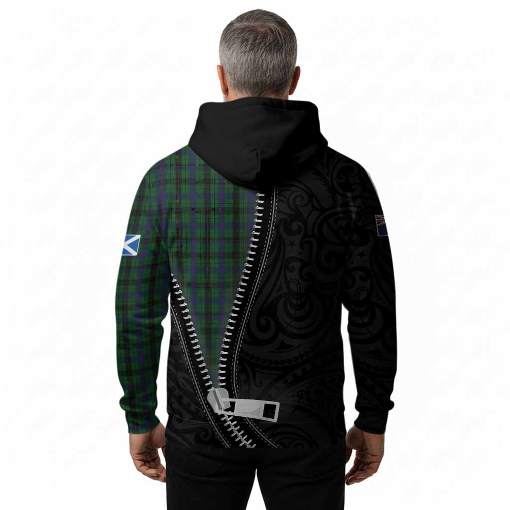 Davidson Tartan Hoodie New Zealand Pattern Unique Zipper Stylized