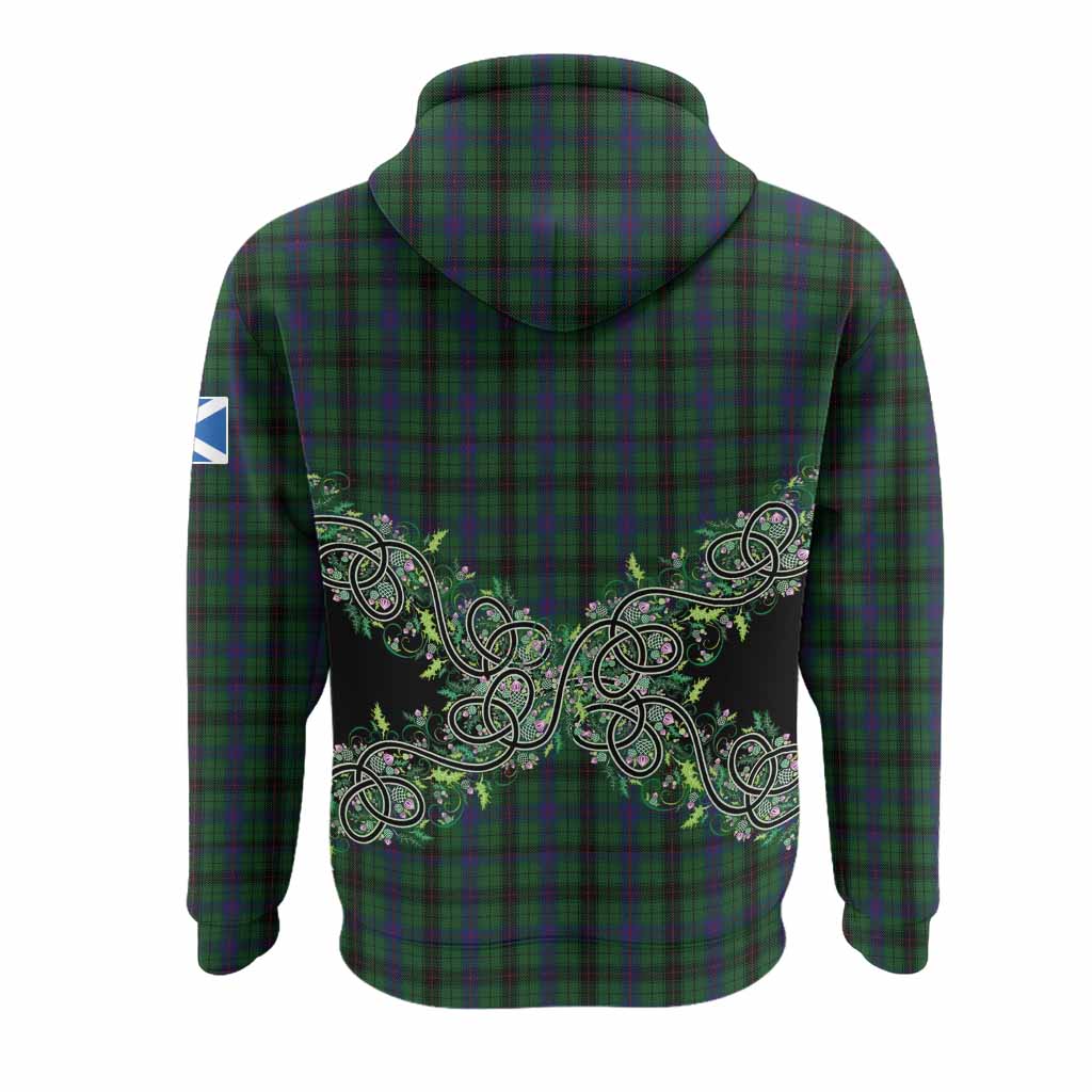 Davidson Tartan Hoodie Thistle Scottish Spirit