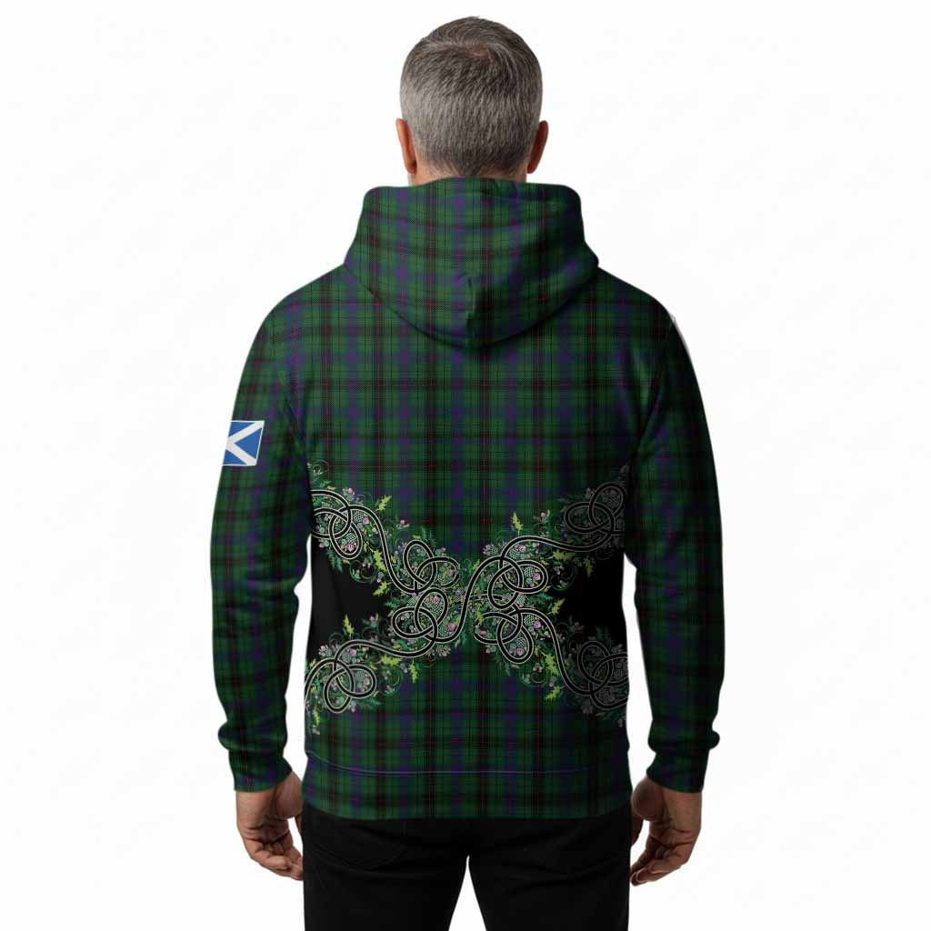 Davidson Tartan Hoodie Thistle Scottish Spirit