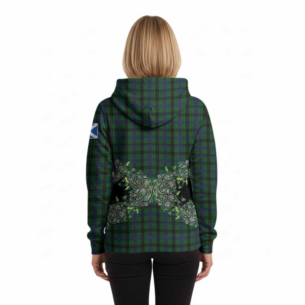 Davidson Tartan Hoodie Thistle Scottish Spirit