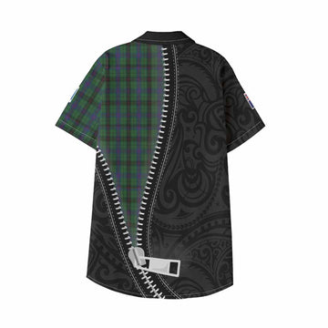 Davidson Tartan Kid Hawaiian Shirt New Zealand Pattern Unique Zipper Stylized