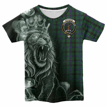 Davidson Tartan Kid T-shirt Roaring Lion Heritage