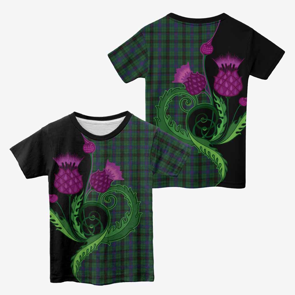 Davidson Tartan Kid T-shirt Traditional Scottish Thistle