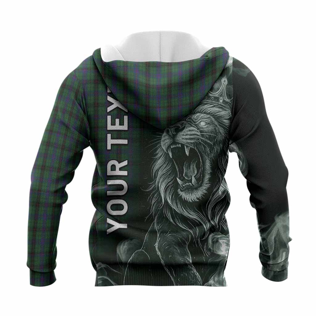 Davidson Tartan Knitted Hoodie Roaring Lion Heritage