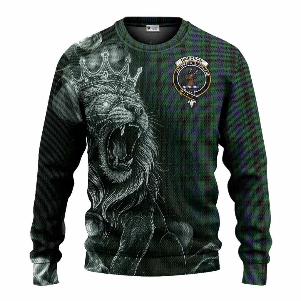 Davidson Tartan Knitted Sweater Roaring Lion Heritage