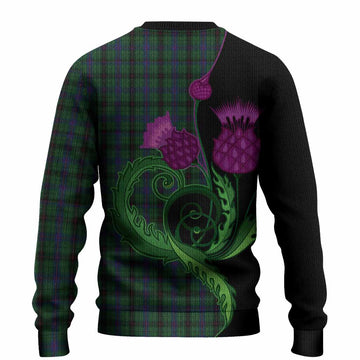 Davidson Tartan Knitted Sweater Traditional Scottish Thistle