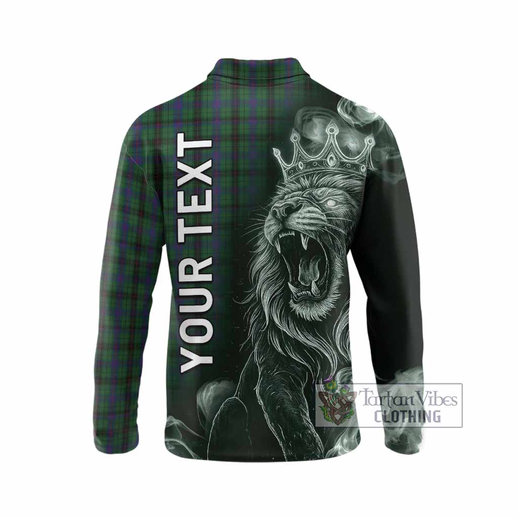 Davidson Tartan Long Sleeve Polo Shirt Roaring Lion Heritage
